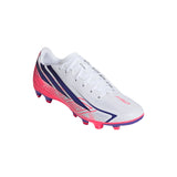 Adidas Adult Football Boot F50 Hyperfast Club FG/MG Cloud White/Solar Purple/Solar Turbo