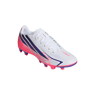 Adidas Adult Football Boot F50 Hyperfast Club FG/MG Cloud White/Solar Purple/Solar Turbo