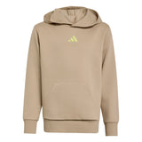 Adidas Boys Hoodie Slogan Fleece Khaki Thread