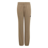 Adidas boys' khaki and white slogan fleece joggers
