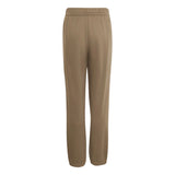 Adidas boys' khaki and white slogan fleece joggers