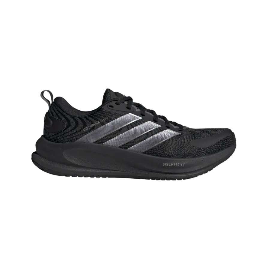 Adidas Supernova Ease 2 men's black running trainer with iron metallic and carbon