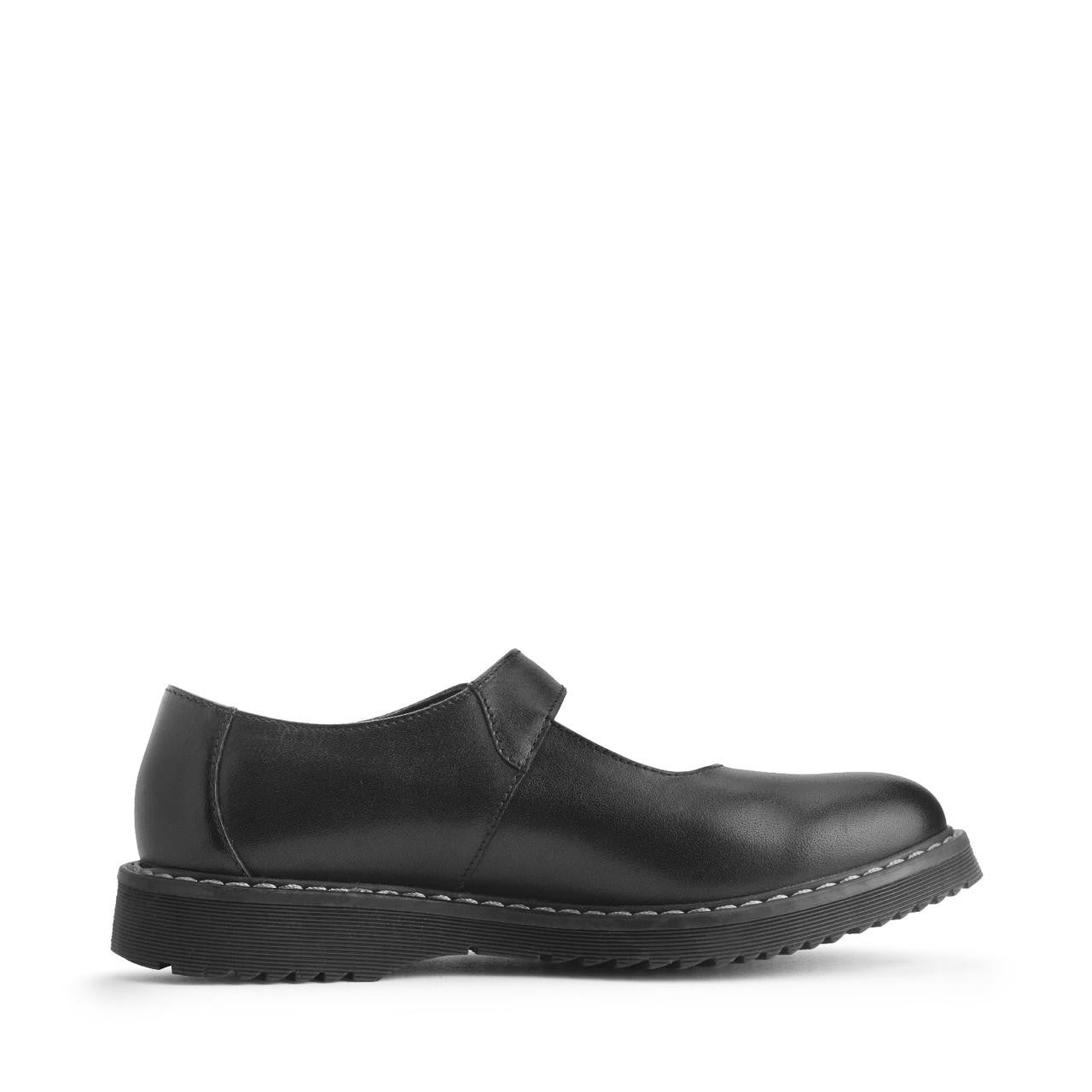Angry Angels Embrace girls' black school shoe