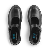 Angry Angels Embrace girls' black school shoe