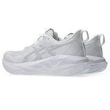 Asics Womens Trainer Novablast 5 White/Piedmont Grey