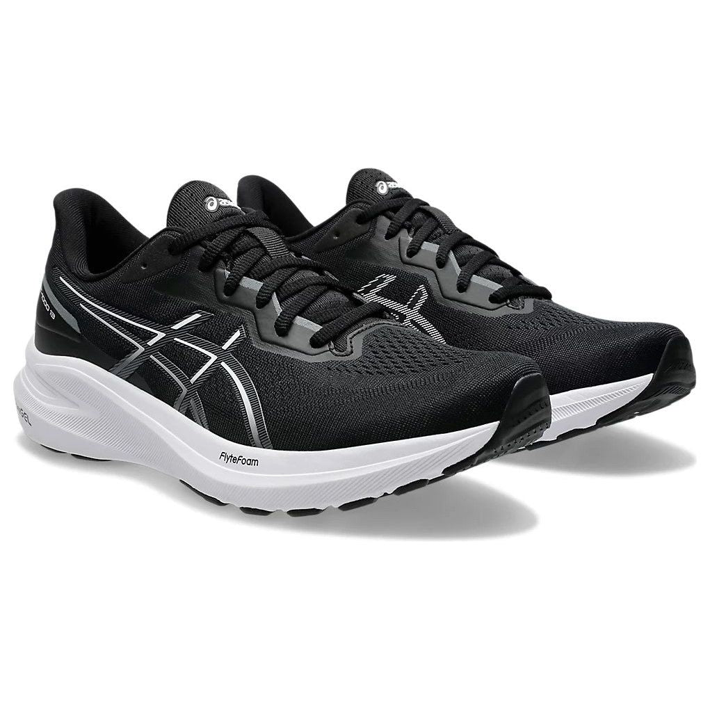 Black and white asics sale