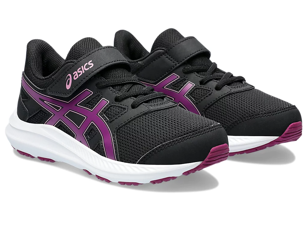 Girls black asics on sale