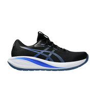Asics men's black and blue mesh running trainer