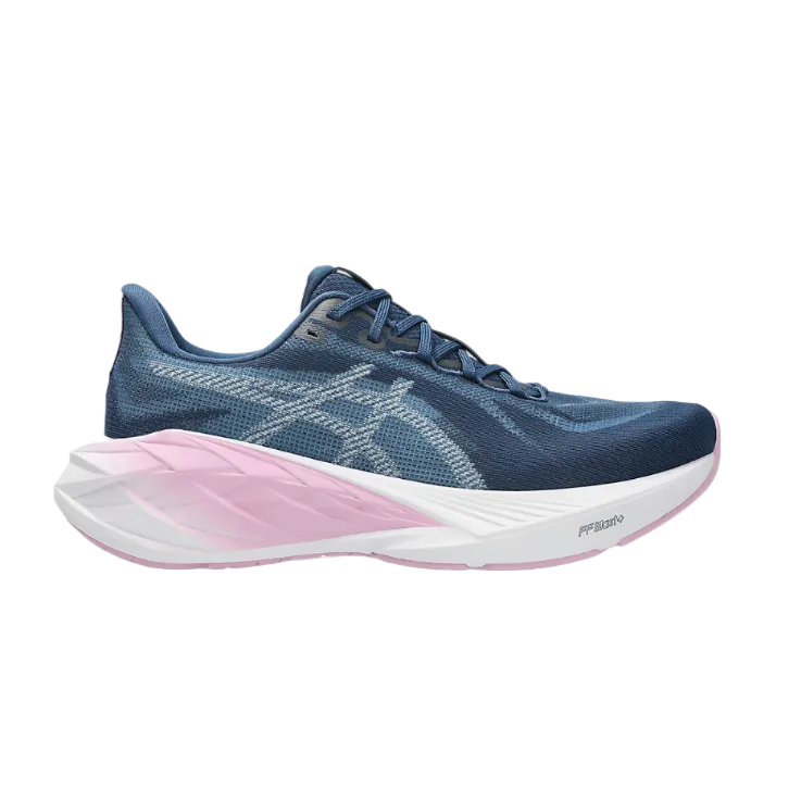 Asics women's blue and lilac mesh running trainer