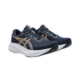 Asics women's navy and purple mesh running trainer