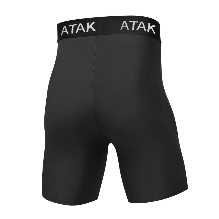 Atak Mens Compression Shorts Black