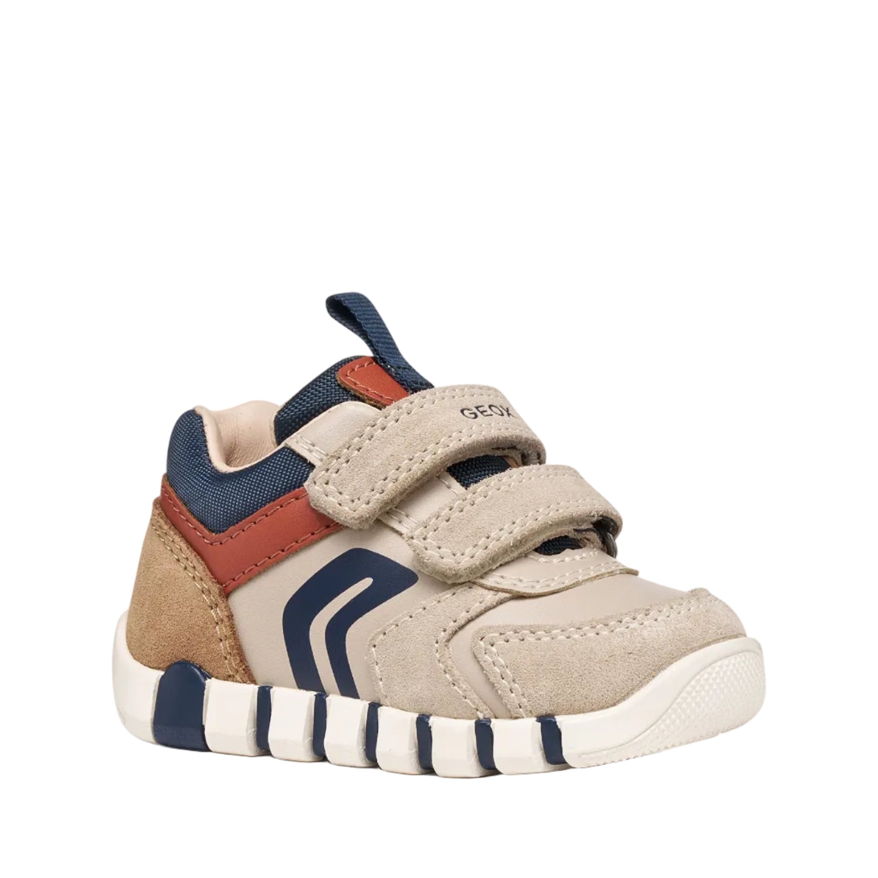 Geox Boys Shoe Lupidoo Light Taupe/Orange