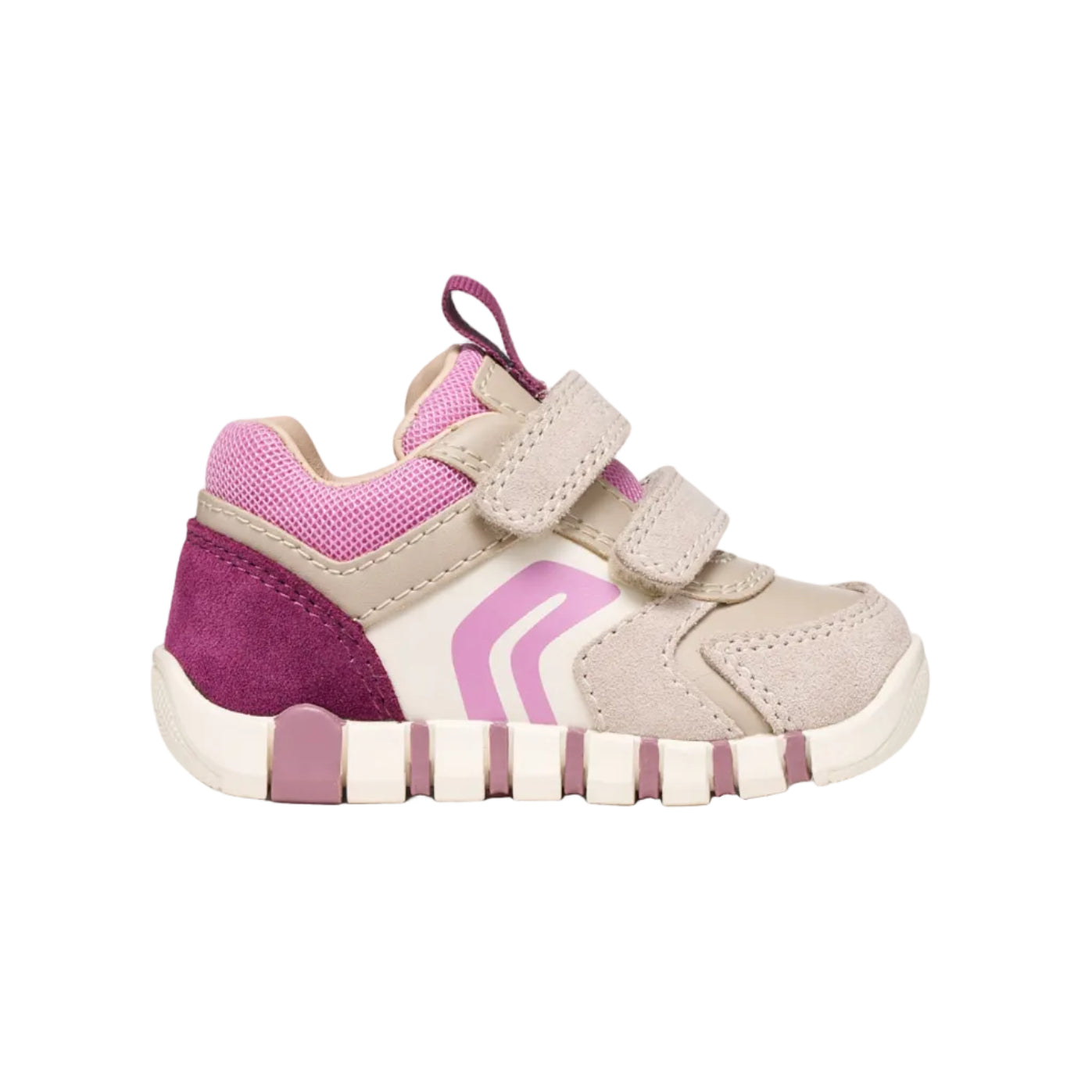 Geox Girls Trainer Iupidoo Baby Beige/Dark Pink