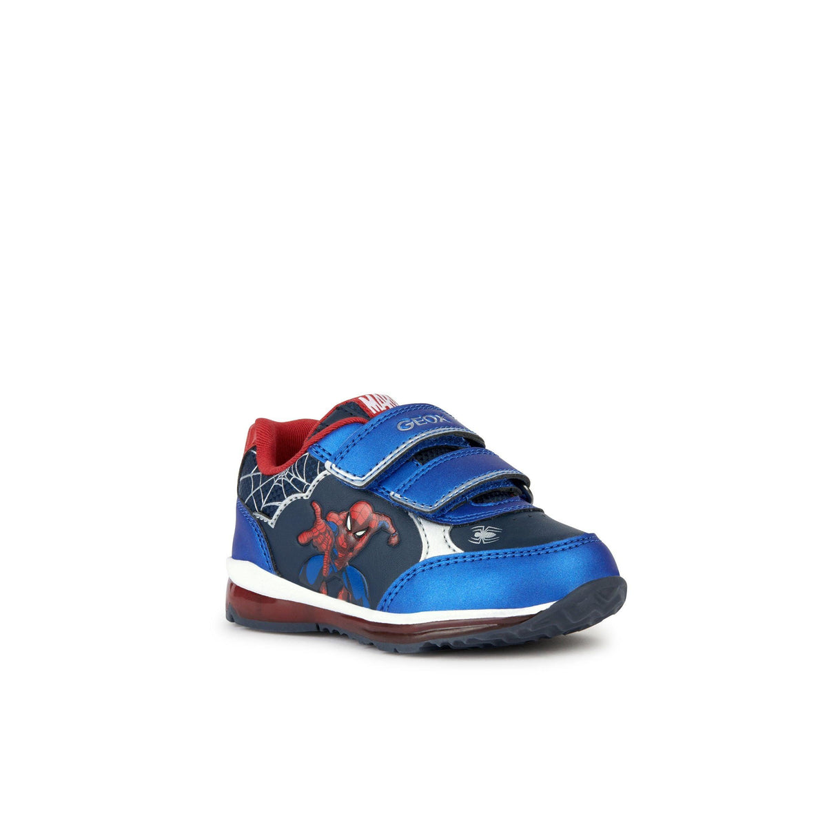 Geox Boys Trainer Todo B Light Up Navy Red Donaghys