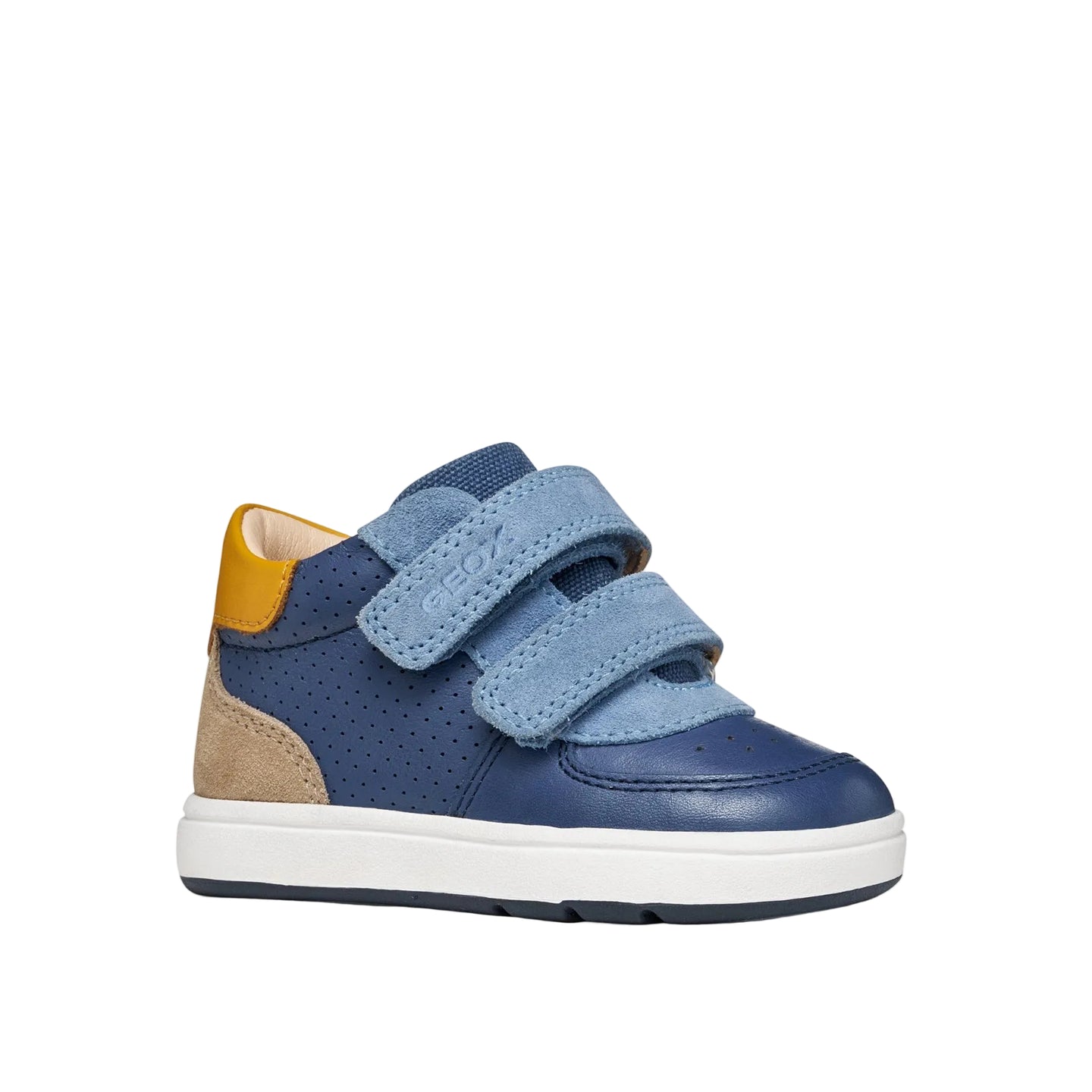 Geox Boys Sneaker Biglia Denim/Dark Sky