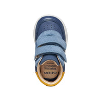 Geox boys' leather shoe with touch-fastening strap