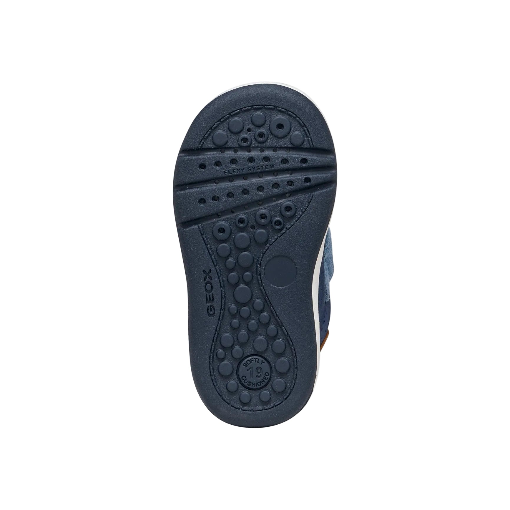 Geox boys' leather shoe with touch-fastening strap