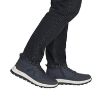 Rieker Mens Boot B8120-14 Blue Combination