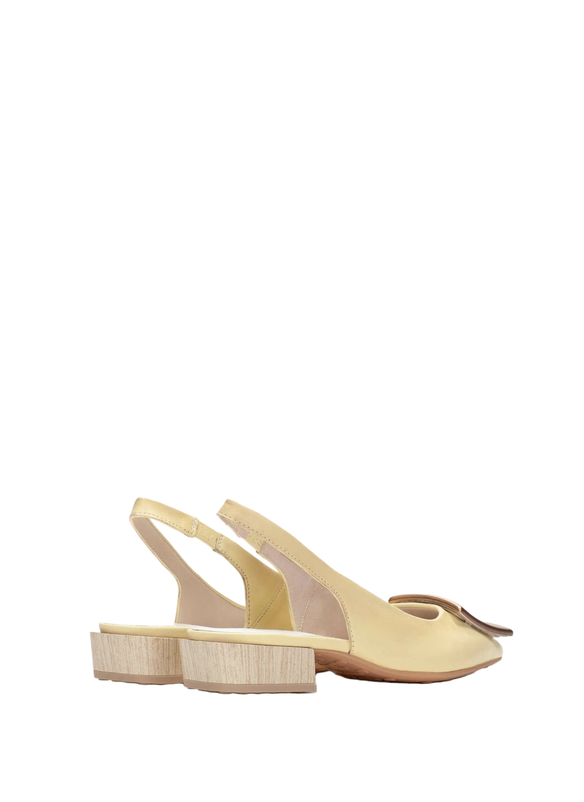 Hispanitas women's yellow leather shoe