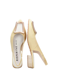 Hispanitas women's yellow leather shoe