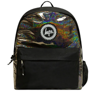 Hype Black Glitter Badge Backpack