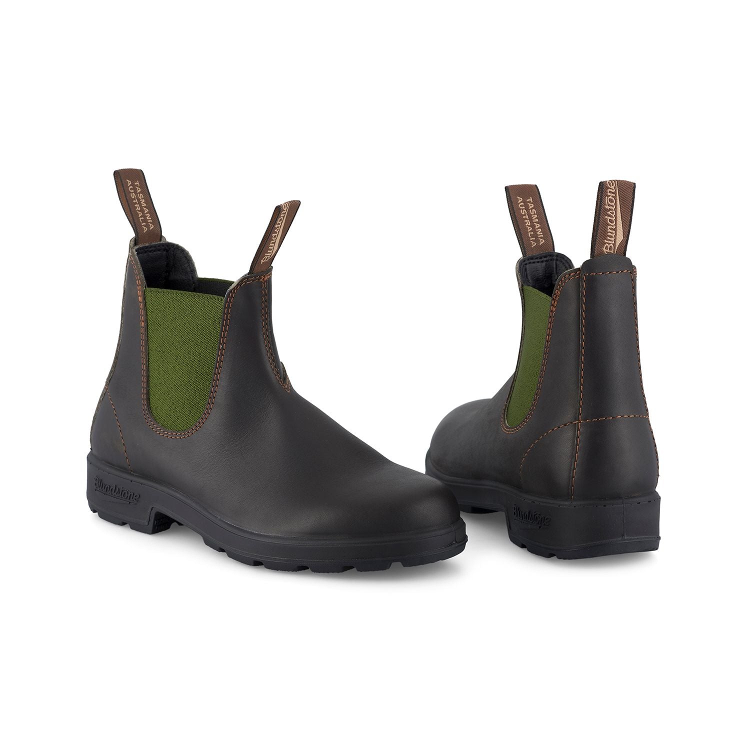 Blundstone Chelsea Boot 519 Stout Brown/Olive