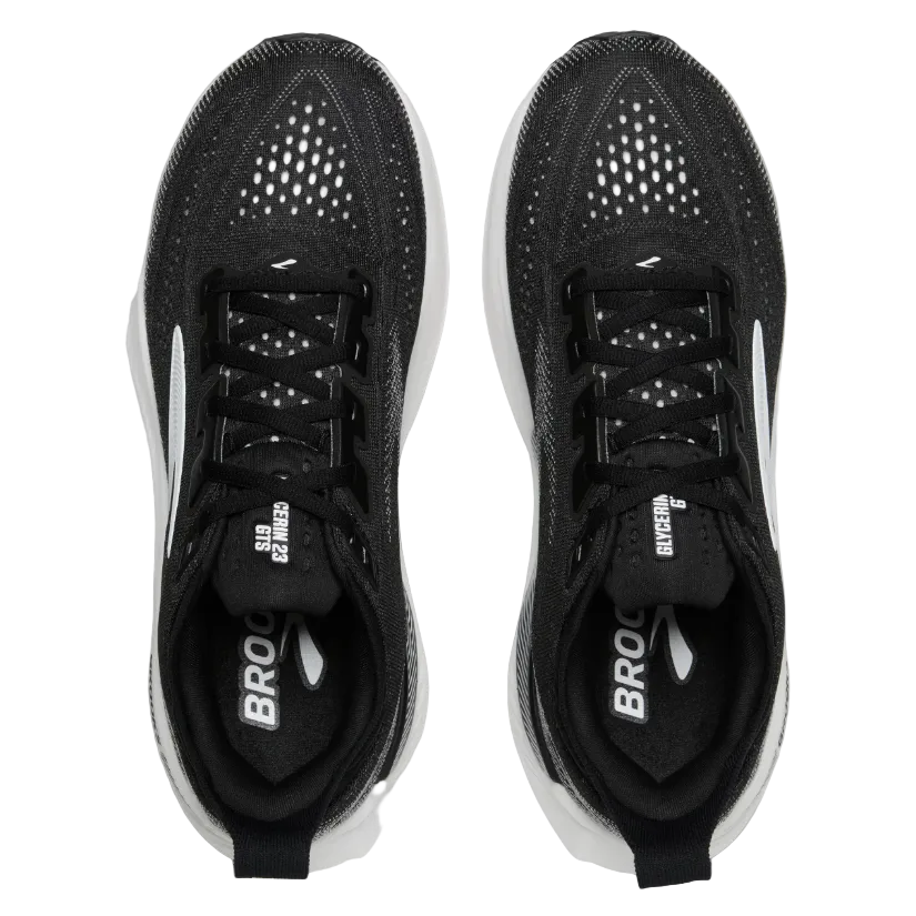 Brooks Mens Trainer Glycerin GTS 23 Wide Black/Grey/White