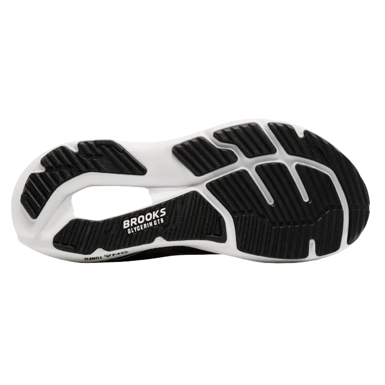 Brooks Mens Trainer Glycerin GTS 23 Wide Black/Grey/White