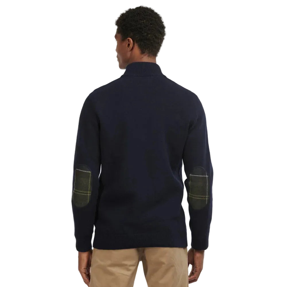 Barbour Holden men's navy half-zip knitted jumper