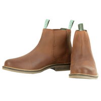 Barbour Mens Chelsea Boot Farsley Dark Tan - Donaghys