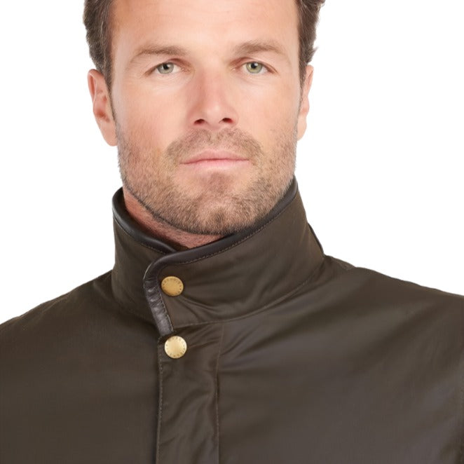 Barbour Mens Hereford Wax Jacket Rustic - Donaghys