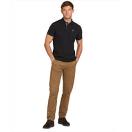 Barbour Mens Polo Tartan Pique Black/Modern