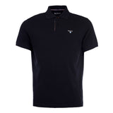 Barbour Mens Polo Tartan Pique Black/Modern