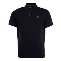 Barbour Mens Polo Tartan Pique Black/Modern