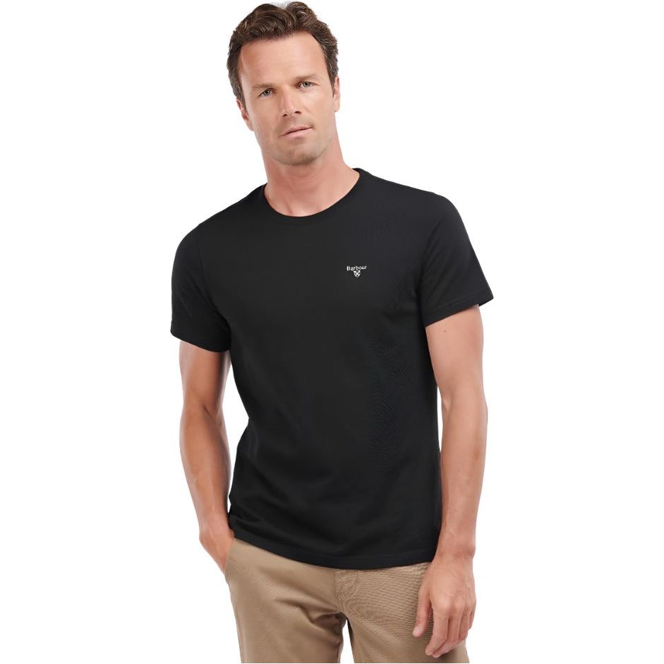 Barbour Mens Tee Essential Sports Black