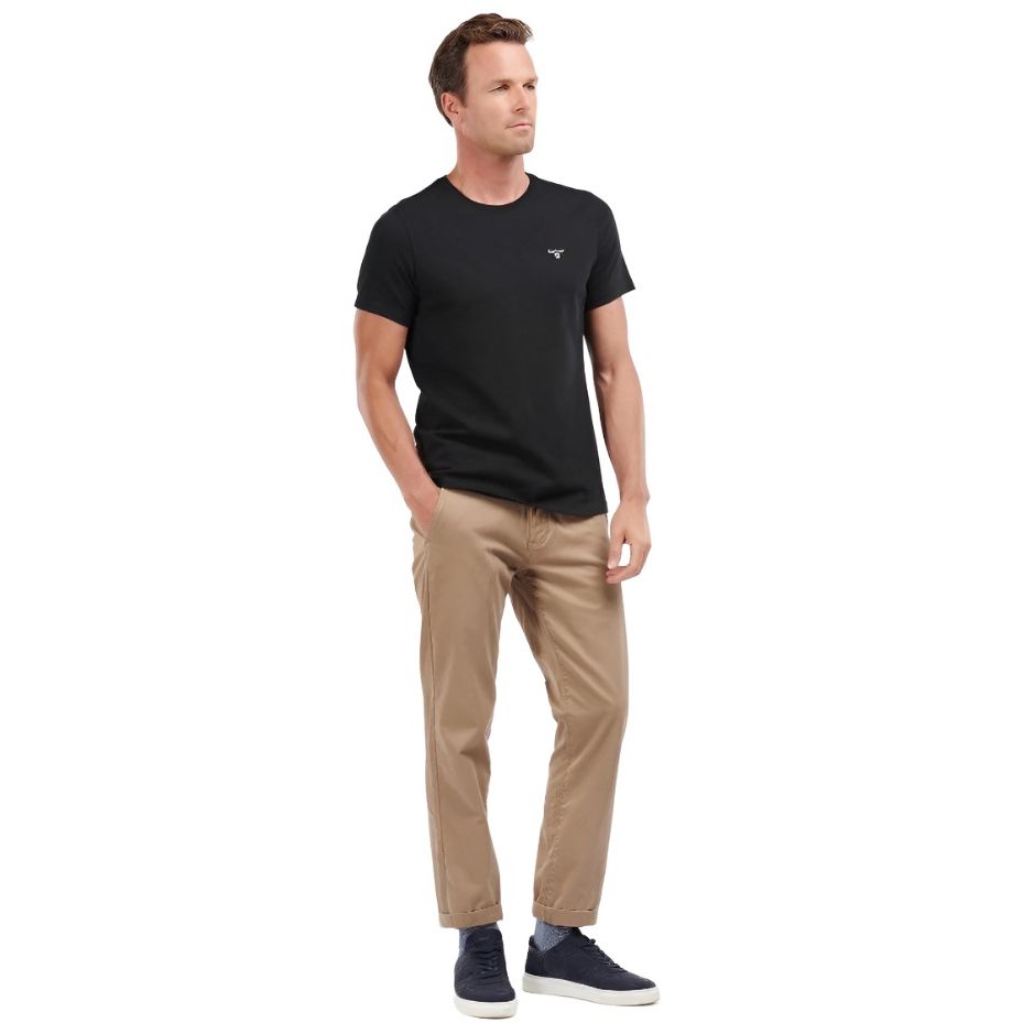 Barbour Mens Tee Essential Sports Black