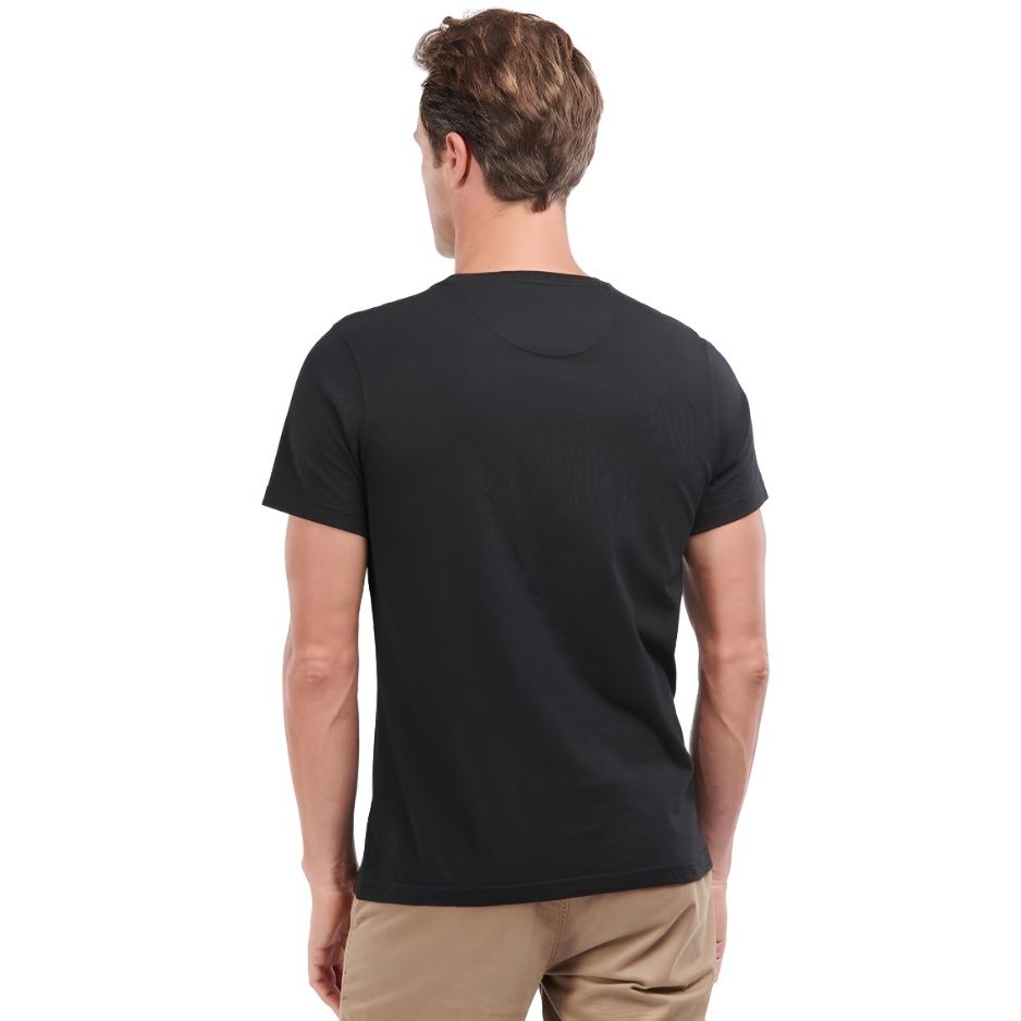Barbour Mens Tee Essential Sports Black