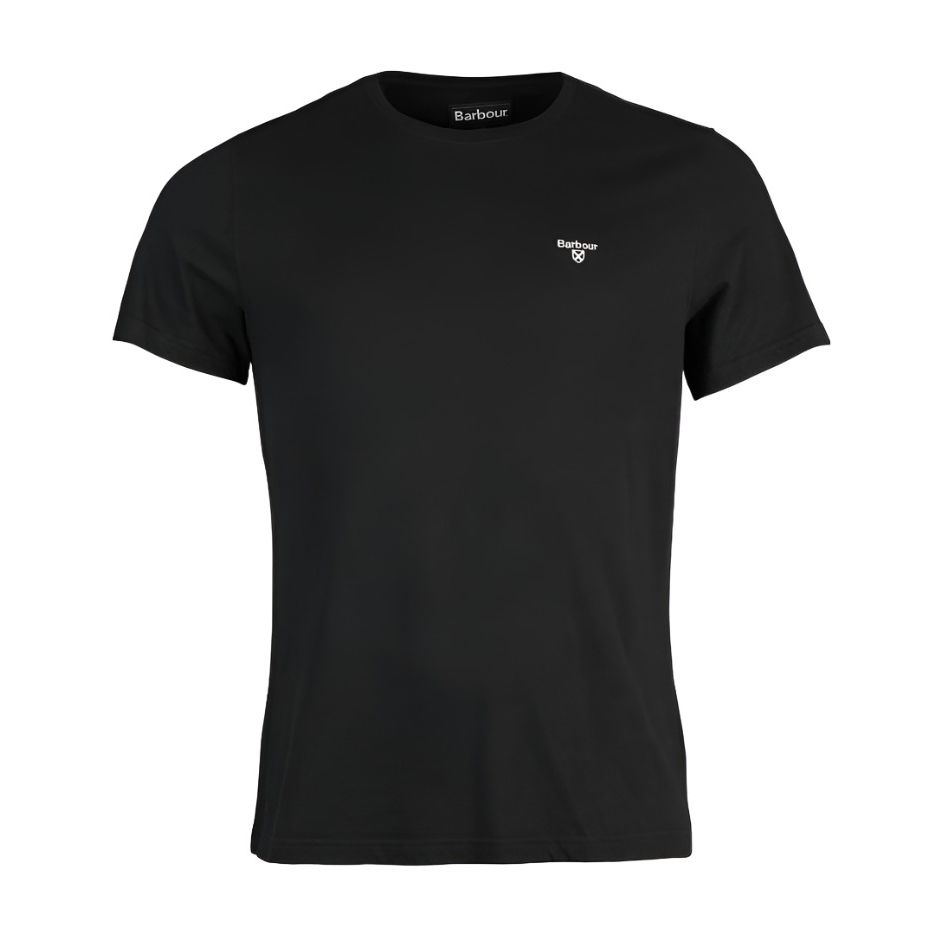 Barbour Mens Tee Essential Sports Black