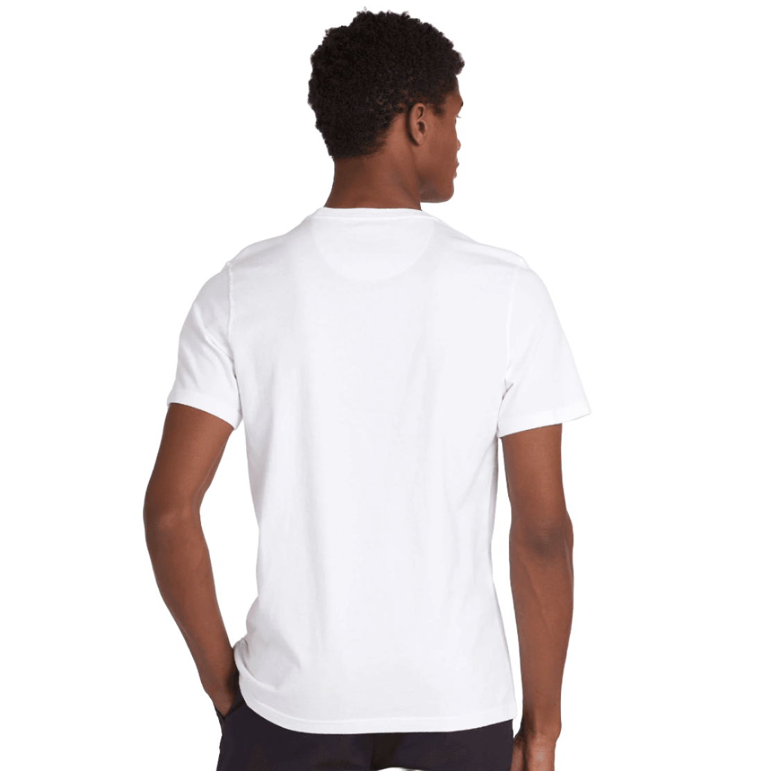 Barbour Essential men's white sports t-shirt