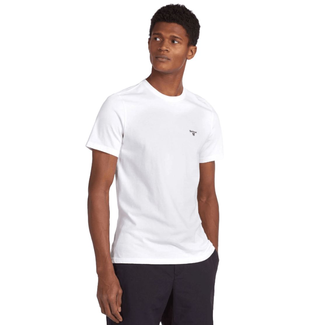 Barbour Mens T-Shirt Essential Sports White