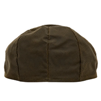 Barbour Cheviot Wax Flat Cap Olive