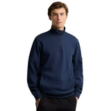 Barbour International Men's Interlock Funnel Neck 1/4 Zip Navy Blazer
