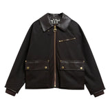 Barbour International Womens Wax Jacket Donnington Rustic/Truffle Northumberland Check