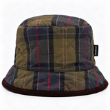 Barbour Liddesdale Reversible Bucket Hat Olive/Shadow Classic Tartan