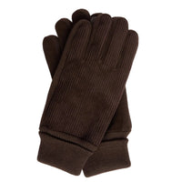 Barbour Mens Gloves Magnus Cord Brown