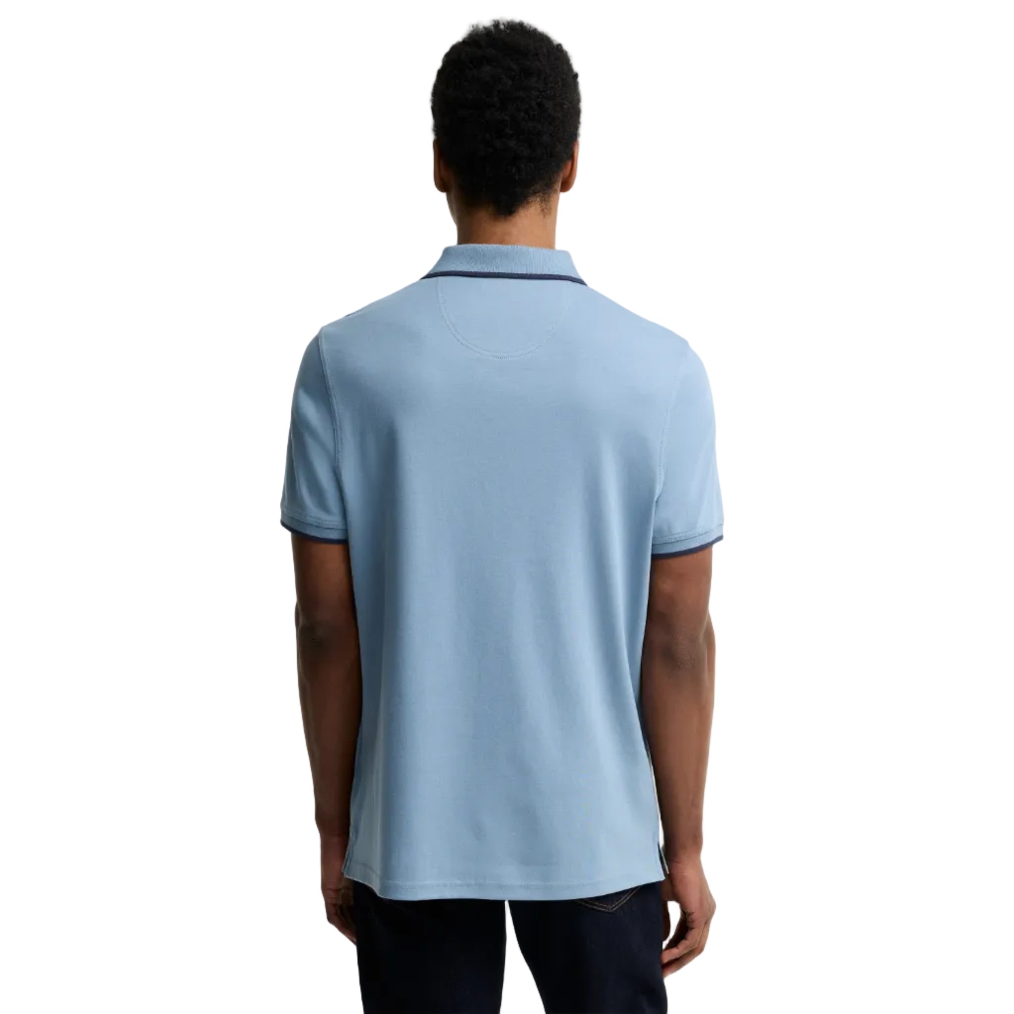 Barbour Mens Polo Callock Tailored Tarn Blue