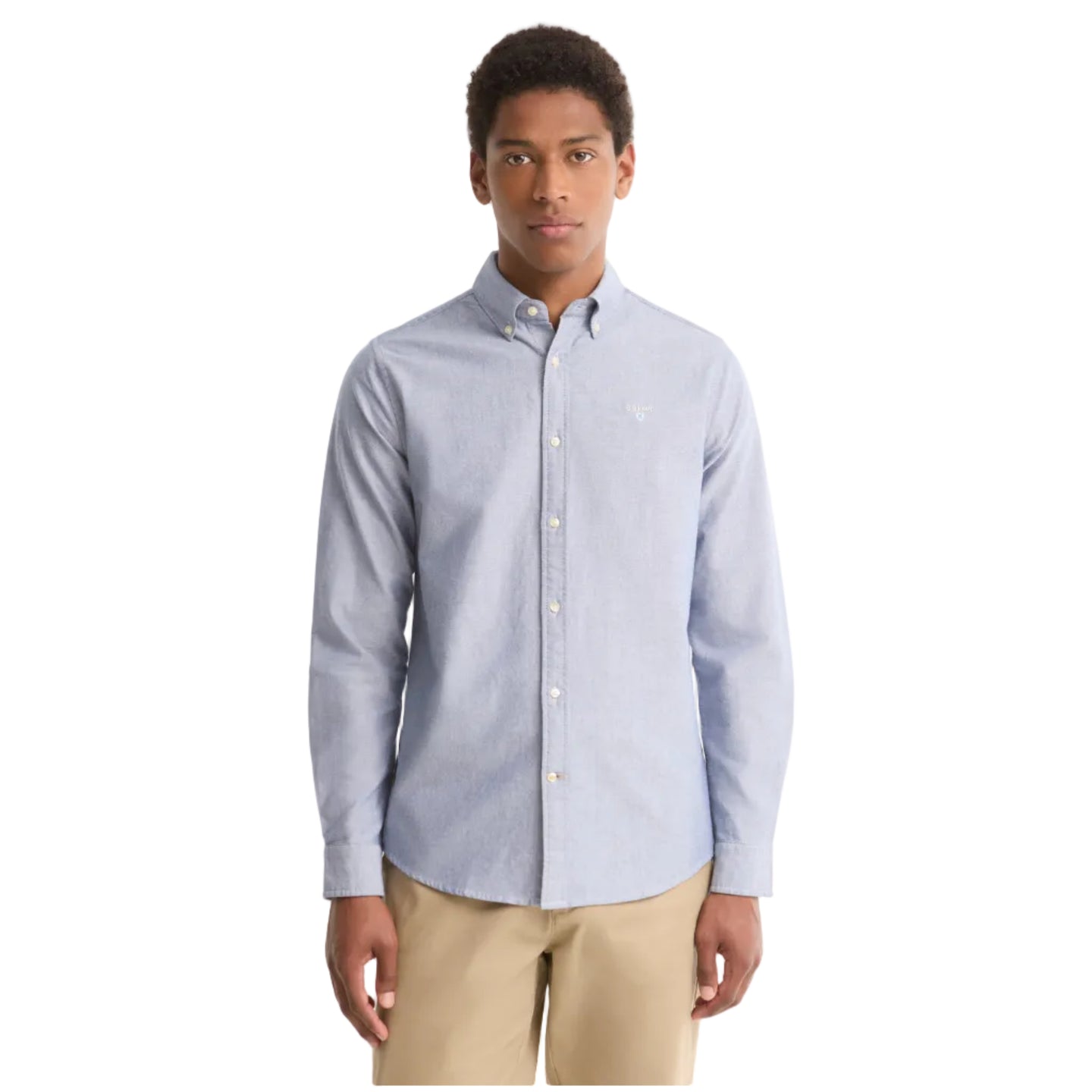 Barbour Mens Shirt Oxtown Tailored Fit Deep Blue