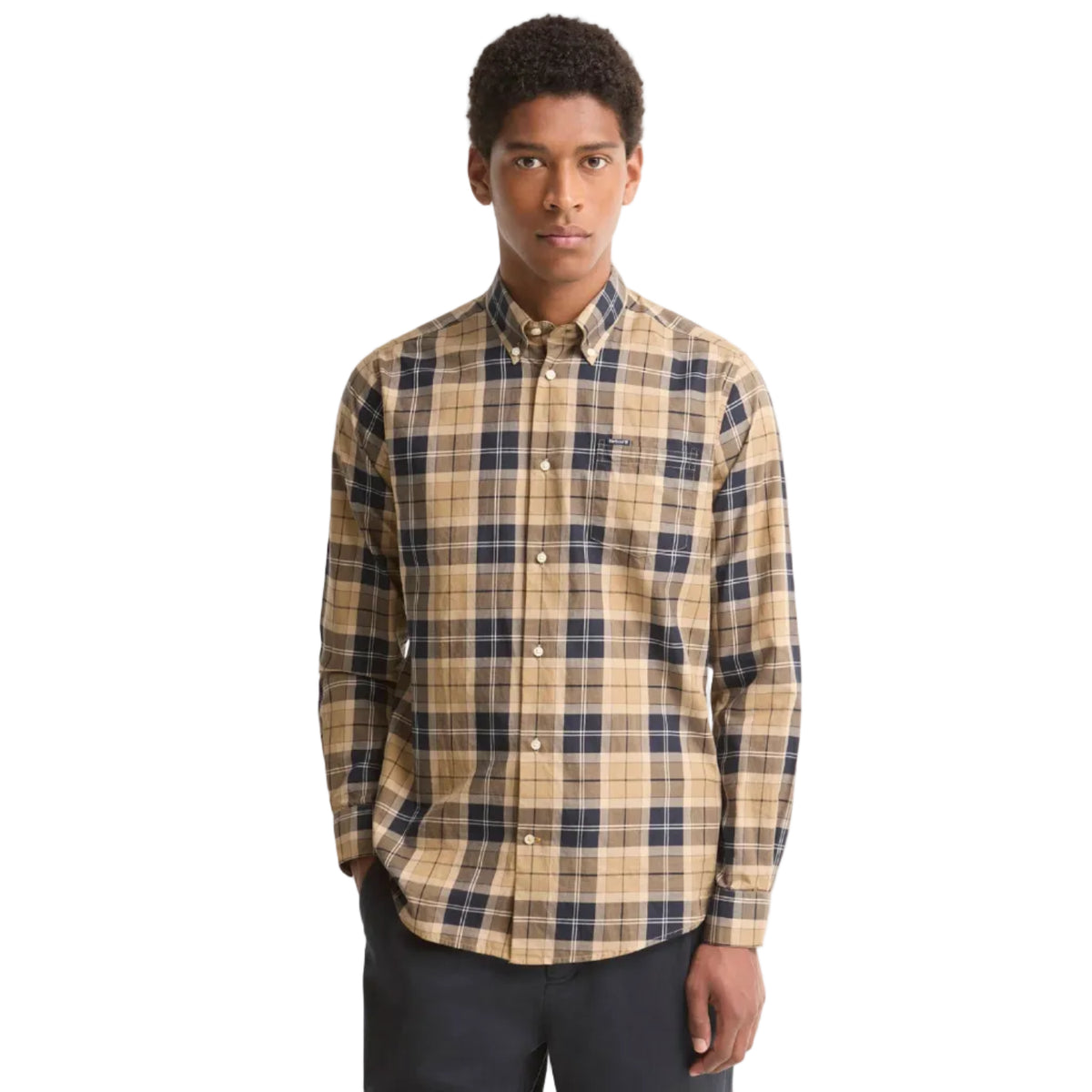 Barbour Wetheram men's birchwood dress tartan tailored shirt