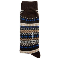 Barbour Mens Socks 2 Pack Fairisle Birchwood