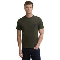 Barbour Mens T-Shirt Tartan Crest Racing Green